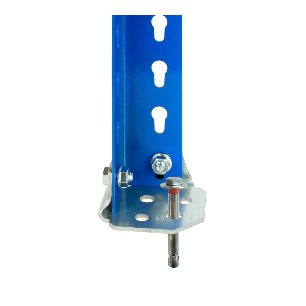 Pie metálico para estanterías Maxplus en puntal Pie metálico para estanterías Maxplus en puntal