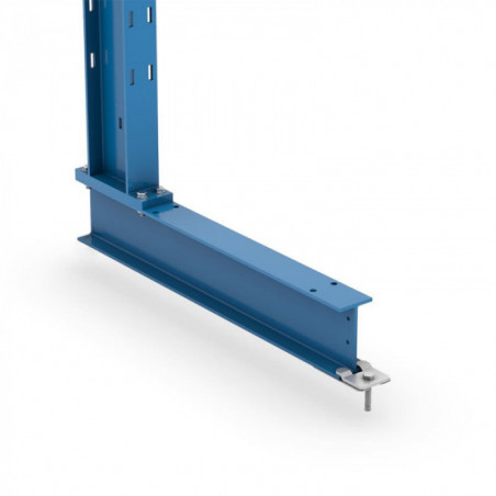 Base estantería Cantilever con Placa de Nivelación