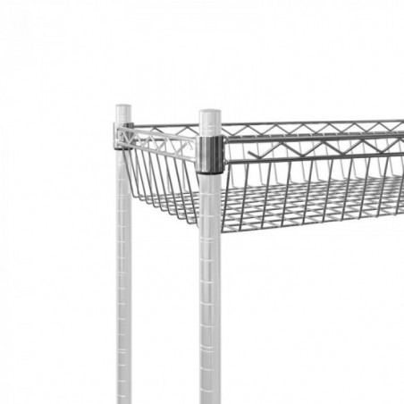 Cesta de acero cromado