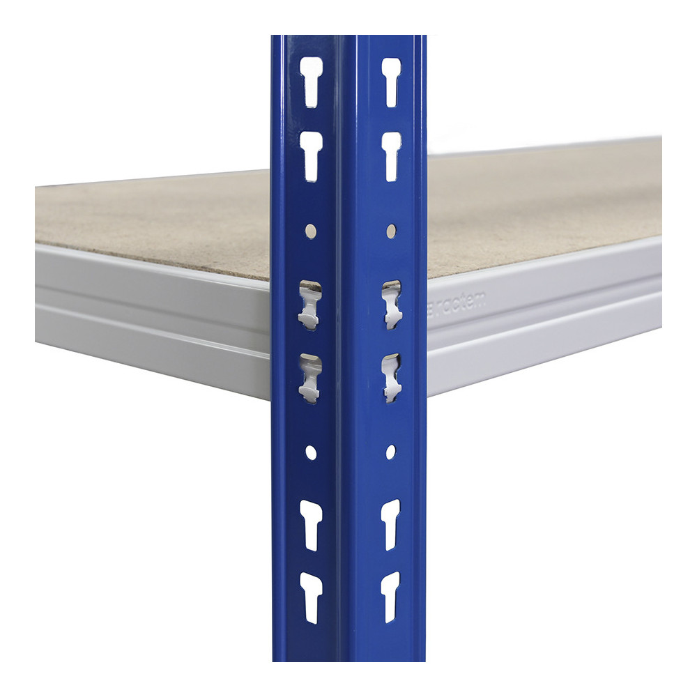 Estantería C-Max 200 azul y gris con aglomerado Estantería C-Max 200 azul y gris con aglomerado